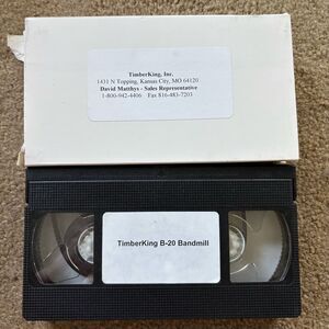 TimberKing B-20 Bandmill VHS Videotape